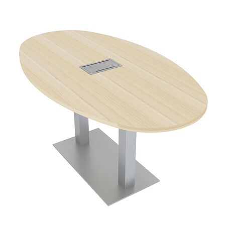 Skutchi Designs 33.5 in W, 69.5 in L, 29 in H, Engineered Wood Top, Brown HAR-BOVL-34X70-DOU-ELEC-XD08